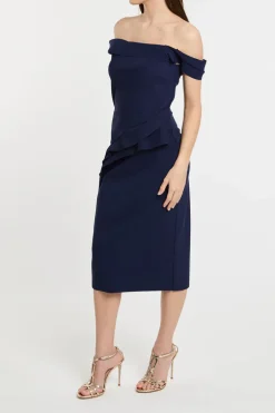 - abito blu in 72% pa 28% ea morbido ed elastico