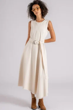 Abito beige 100% cotone