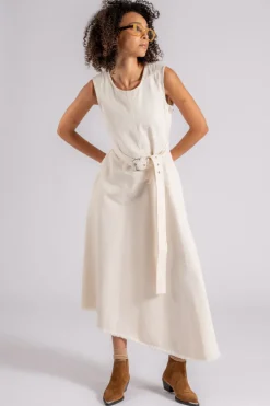 Abito beige 100% cotone