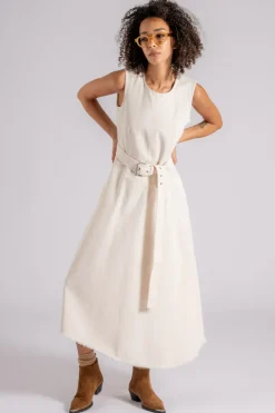 Abito beige 100% cotone