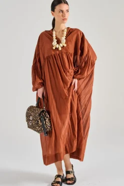 Abito emily cotone arancione