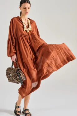 Abito emily cotone arancione