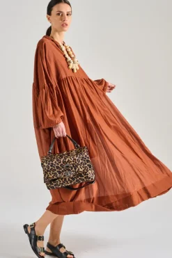 Abito emily cotone arancione