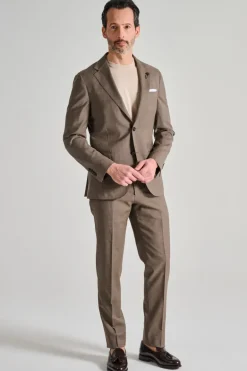 Abito iconic beige 100% lana marrone