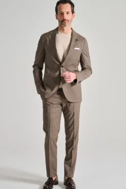 Abito iconic beige 100% lana marrone