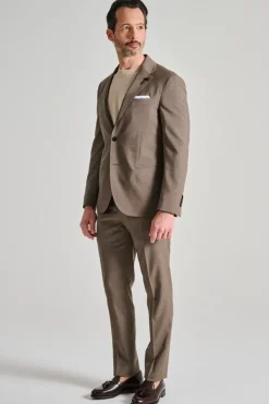 Abito iconic beige 100% lana marrone