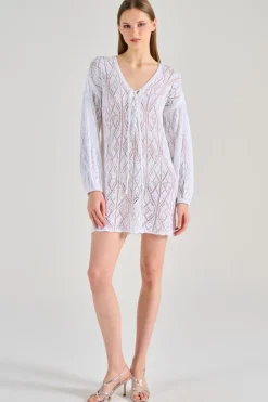 Abito jacotte cotone bianco