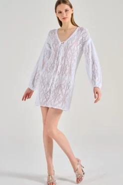 Abito jacotte cotone bianco