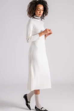 Abito lana merino beige