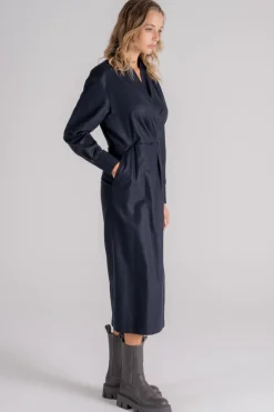 Abito lana/acrilico/poliammide/cashmere blu