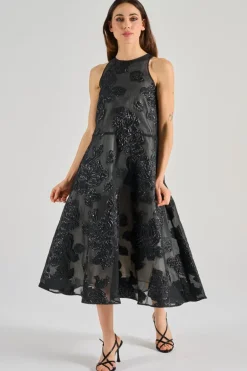 Abito nero tessuto nero