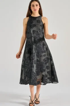 Abito nero tessuto nero