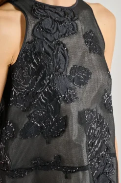 Abito nero tessuto nero