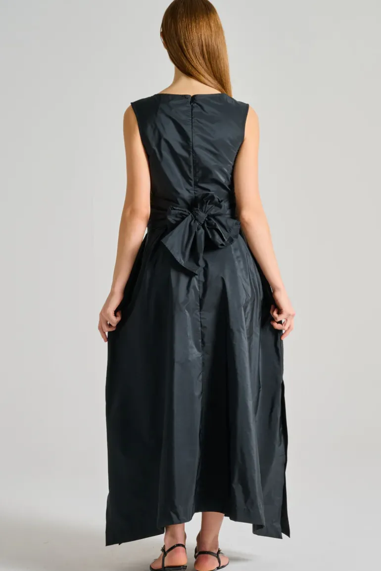 Abito only flower tessuto nero