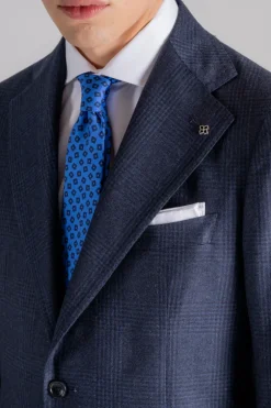 Abito pinolerario lana vergine super 110s blu