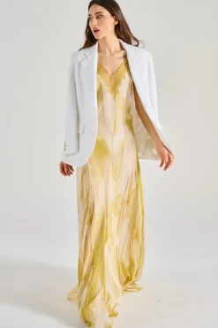 Abito red carpet seta bianco