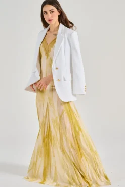 Abito red carpet seta bianco