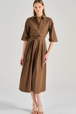 Abito tessuto marrone