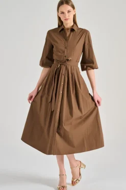 Abito tessuto marrone