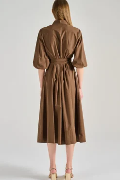 Abito tessuto marrone