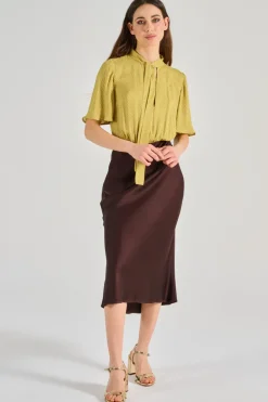 Abito tessuto marrone