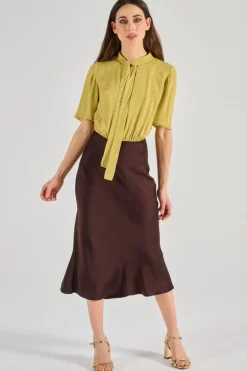 Abito tessuto marrone