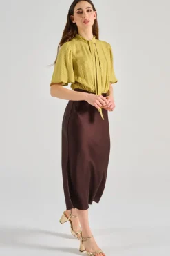 Abito tessuto marrone