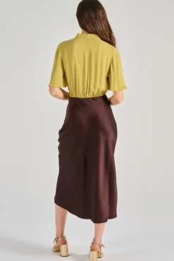 Abito tessuto marrone