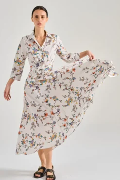 Abito tessuto multicolor