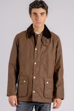 Ashby wax jacket 100% cotone marrone
