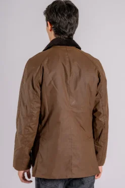 Ashby wax jacket 100% cotone marrone