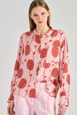 Balia8.22 blusa tessuto rosa