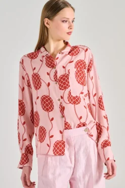 Balia8.22 blusa tessuto rosa