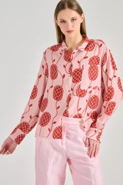 Balia8.22 blusa tessuto rosa