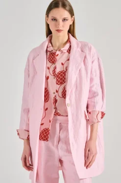 Balia8 cappotto tessuto rosa