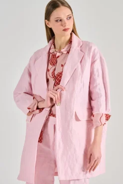 Balia8 cappotto tessuto rosa