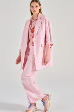 Balia8 cappotto tessuto rosa