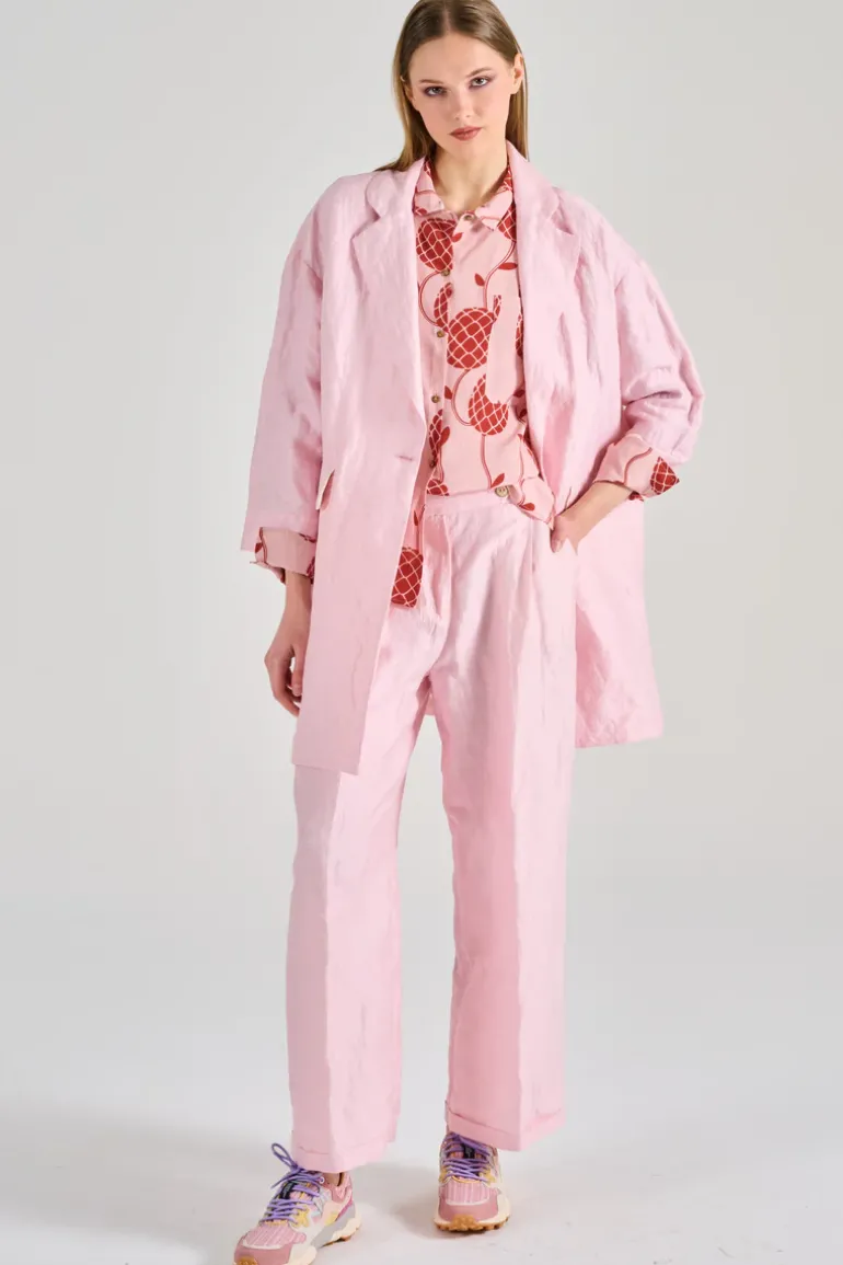 Balia8 cappotto tessuto rosa