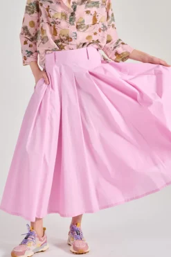 Balia8 gonna tessuto rosa