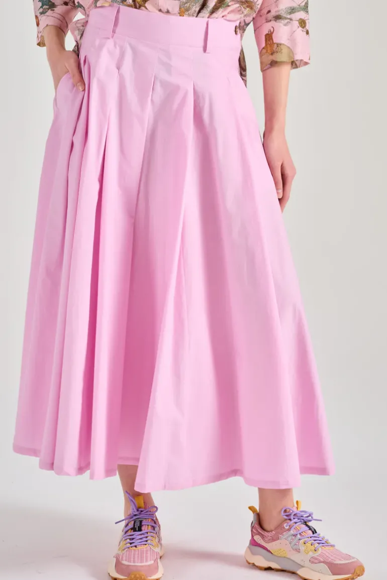 Balia8 gonna tessuto rosa