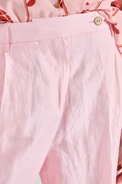 Balia8 pantaloni tessuto rosa