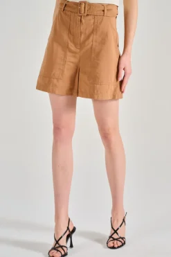 Bermuda cotone marrone