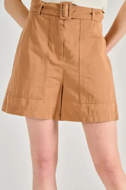 Bermuda cotone marrone