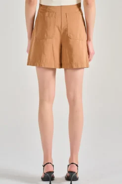 Bermuda cotone marrone