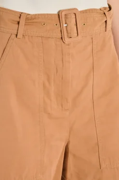 Bermuda cotone marrone