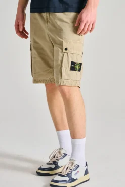 Bermuda shorts tessuto beige