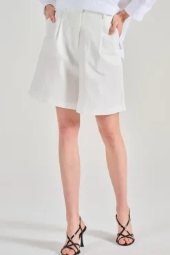 Bermuda verde tessuto verde