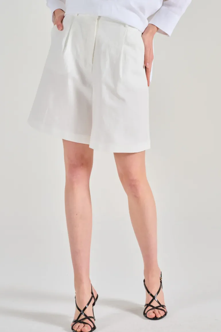 Bermuda verde tessuto verde