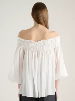 Blusa alessia cotone bianco