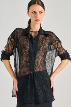 Blusa esme tessuto nero